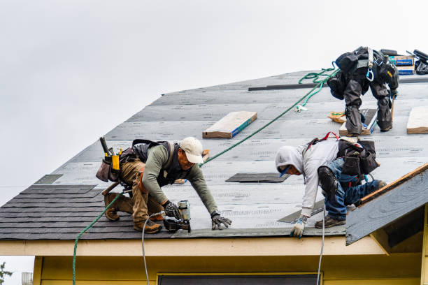 Professional Storm Damage Roof Repair technician working in Columbiana, OH